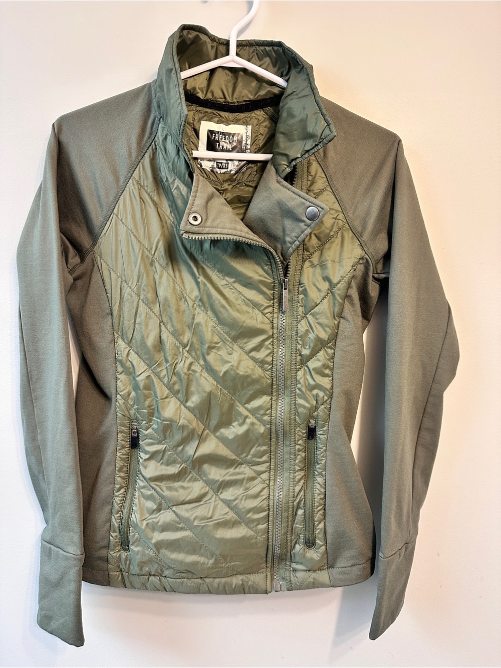 Freedom Trail by Kyodan Olive Hybrid Quilted Jacket Women’s XS